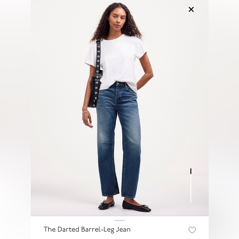 Madewell The Darted Barrel Jean